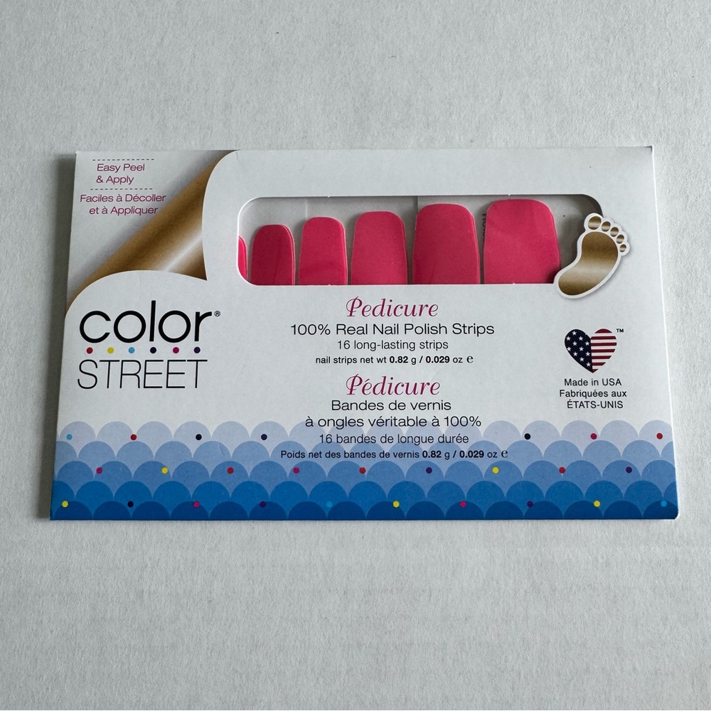 *Retired* Color Street: Watermelon Session (Pedicure) | Bright Pink Summer Neon - Picture 3 of 10